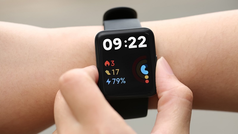 M&agrave;n h&igrave;nh 1.55 inch của chiếc Redmi Watch 2 Lite hiển thị sống động, r&otilde; n&eacute;t